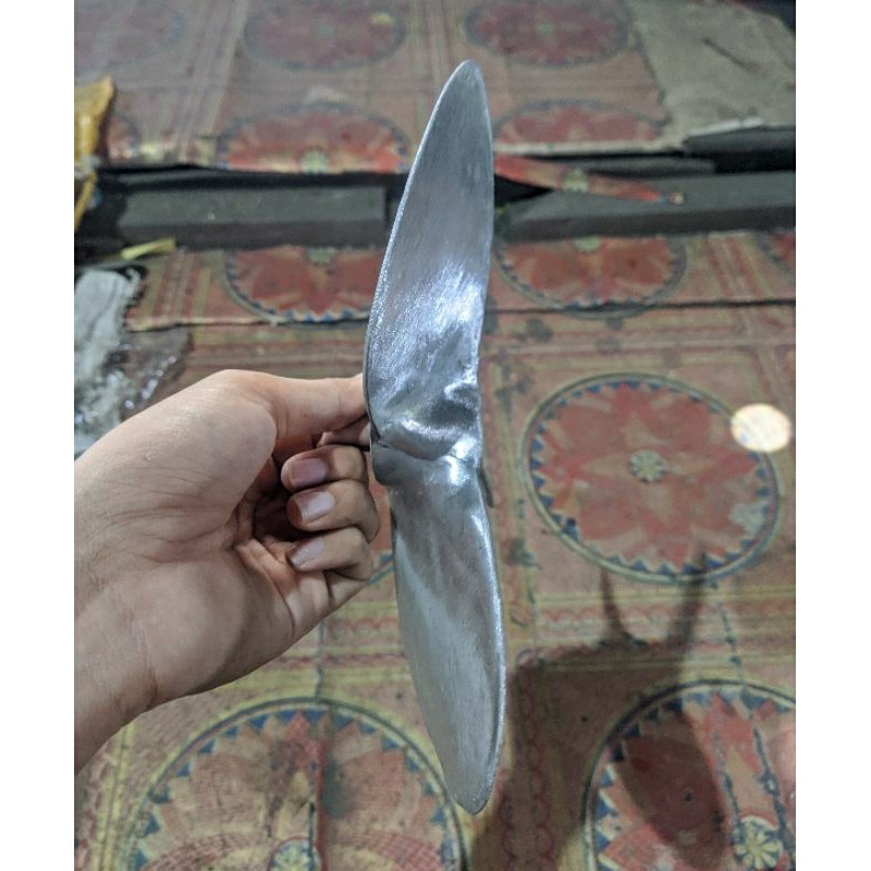 BALING-BALING PERAHU NELAYAN TIPE D. 10, DAUN 3, ANJING LAUT, PRODUCT KSM.KKK, AS 3/4 IN, ALUMINIUM