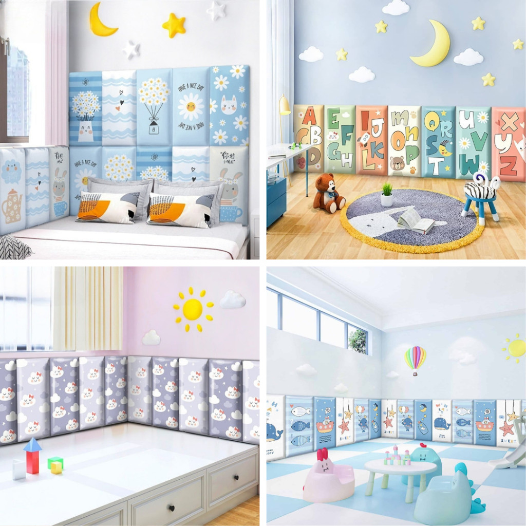 HEADBOARD WALLPANEL STICKER HIASAN DINDING KAMAR AKSESORIS RUMAH