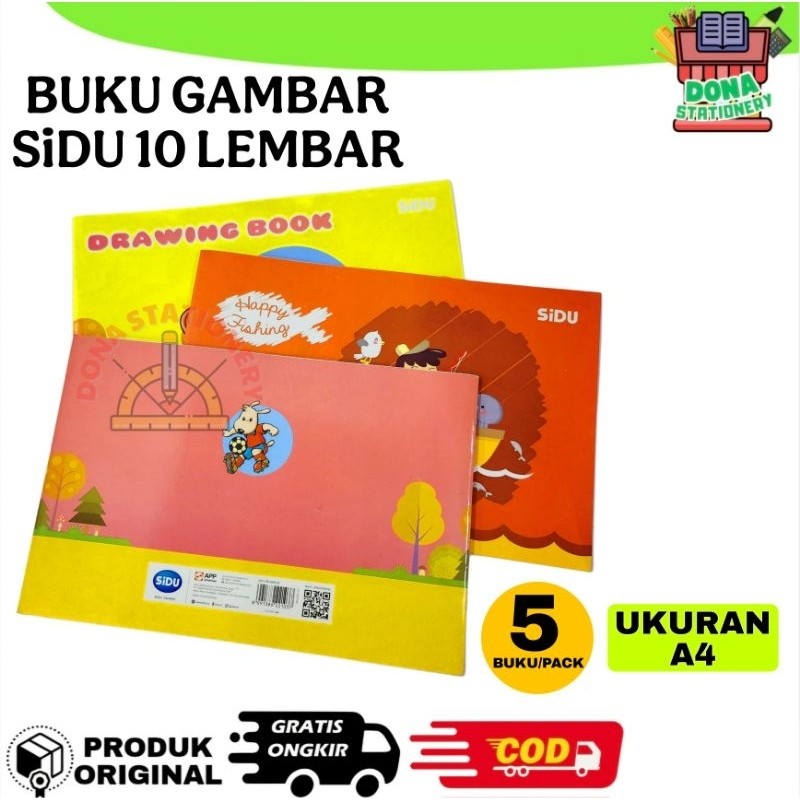 

[READY] [ PACK ] BUKU GAMBAR SiDU A4 BUKU GAMBAR SINAR DUNIA A4 BUKU GAMBAR ANAK SEKOLAH