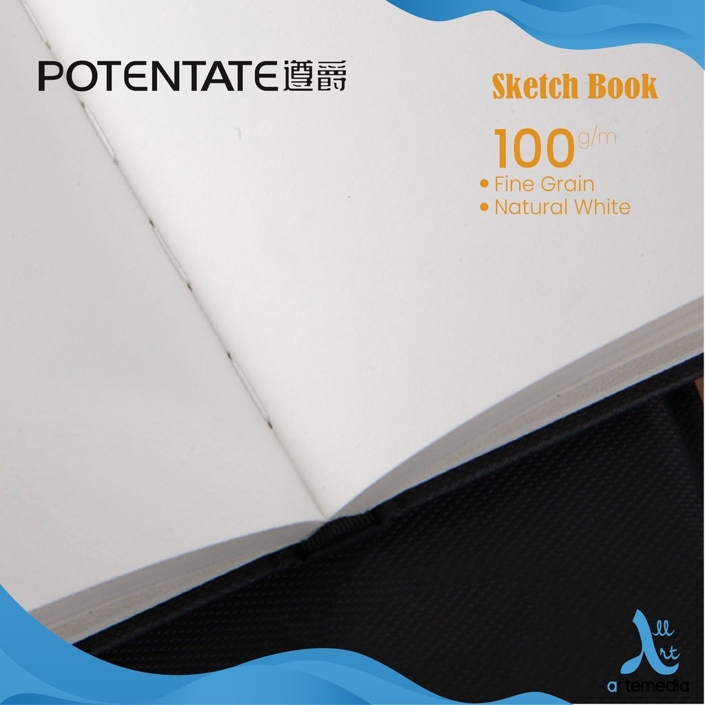 

[READY] Buku Sketsa Potentate Hard Cover A6 Stitch Bound Sketchbook / Potentate Sketchbook A6 100