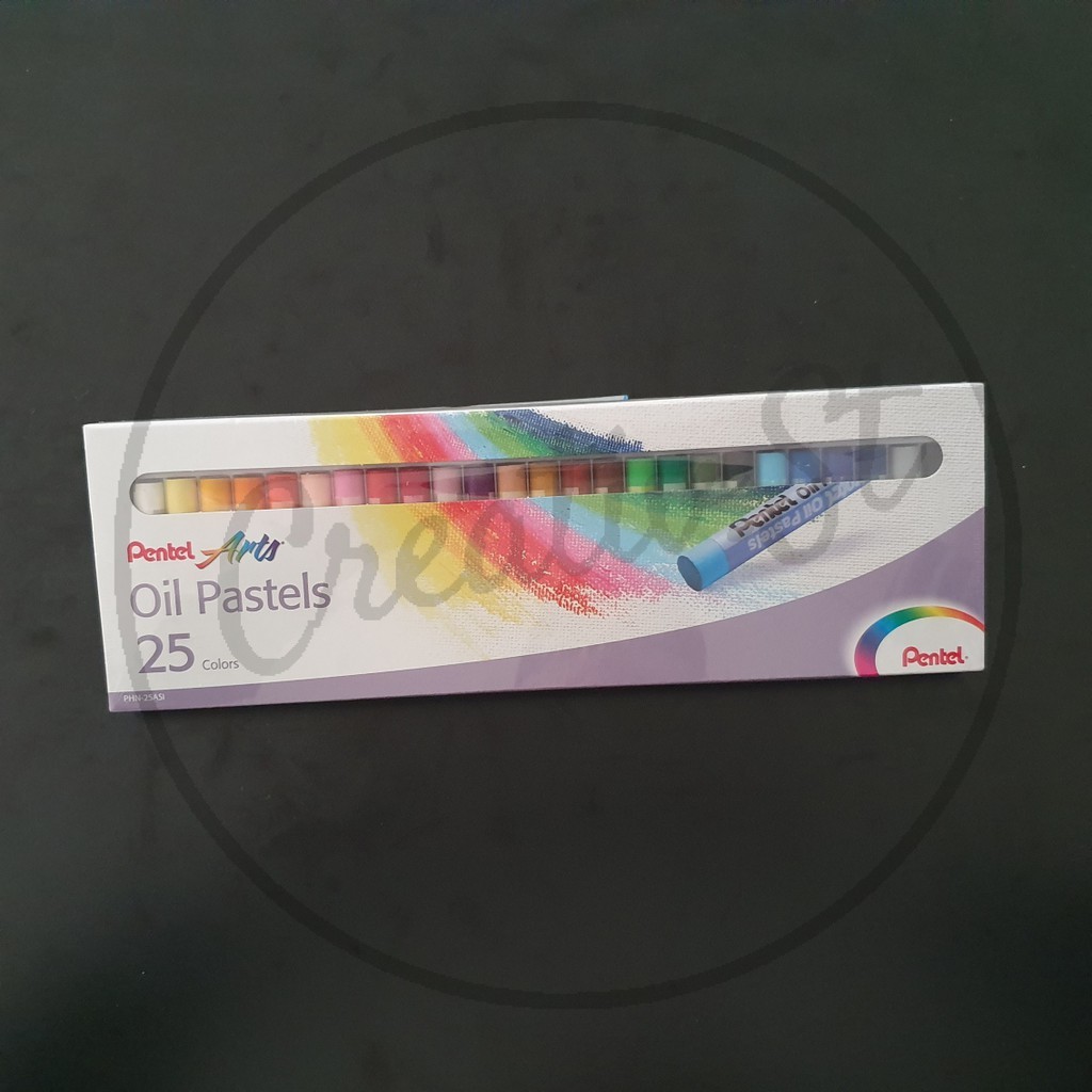 

[READY] PENTEL Oil Pastels 25 Warna Crayon