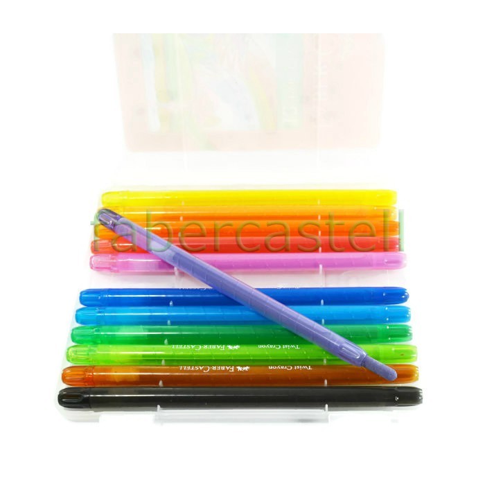 

[READY] Twist Crayon Faber Castell 12 Warna / Krayon Putar Untuk Mewarnai