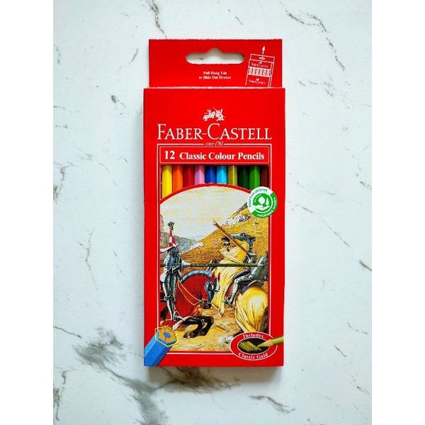 

[READY] Pensil 12 Warna Panjang Faber Castell 115852 Classic Colour Pencils