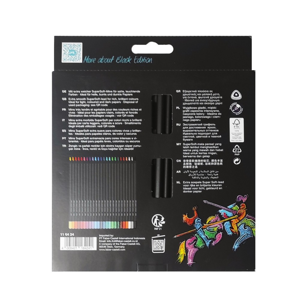 

[READY] Pensil Warna Faber Castell Black Edition 36 Warna / Black Edition Colour Pencil Set 36