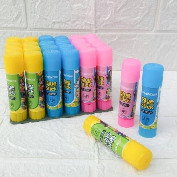 

JH8 (24pc) LEM STIK KECIL 10 gram / GLUE STICK MONTANA 10 GRAM / LEM MURAH MONTANA/ LEM KERTAS NON