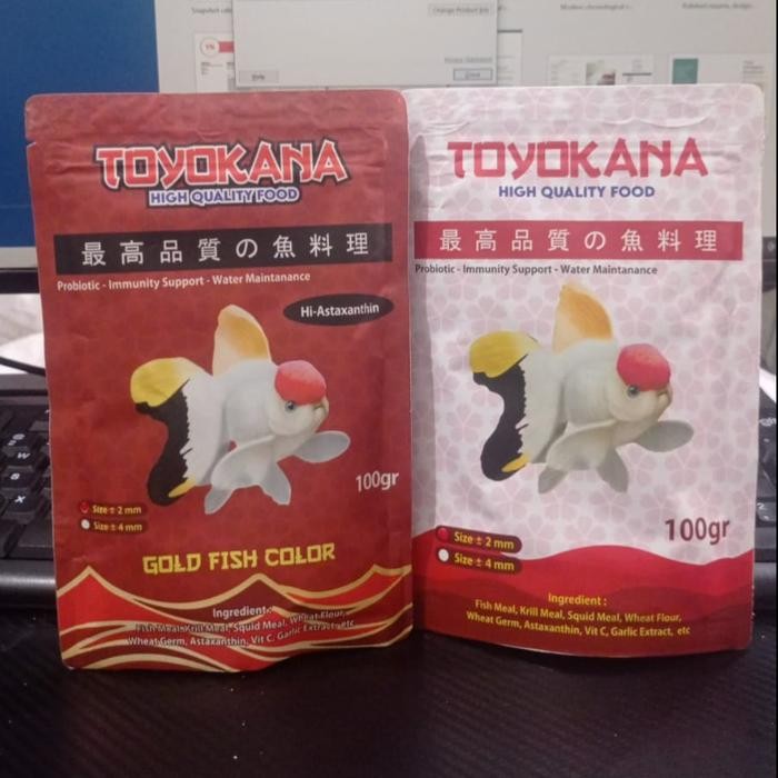 Pelet Toyokana Goldfish Pakan Ikan Goldfish 100Gr