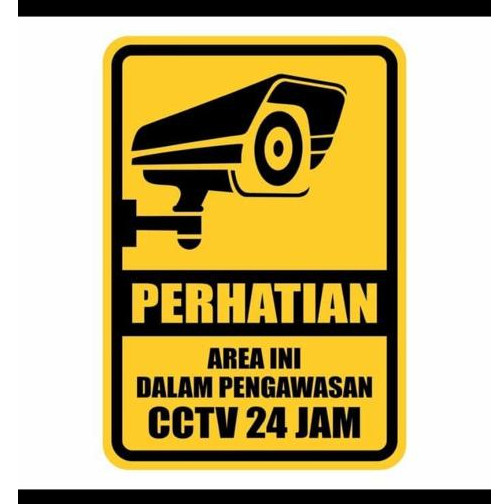 

JH8 Sign Perhatian CCTV 24 Jam (Plat Alumunium1.2mm)
