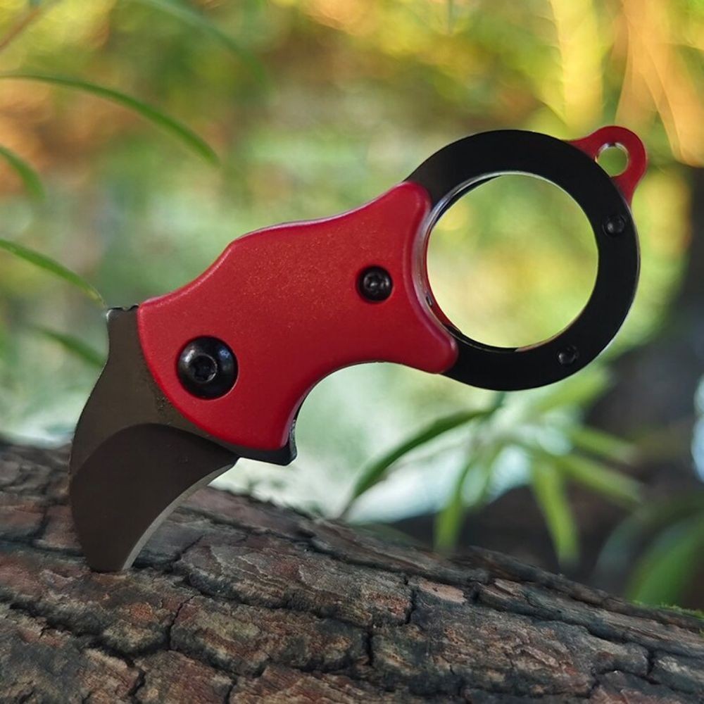 

JH8 Pisau Dapur Lipat Mini Outdoor Survival Serbaguna Stainless Stell Carabiner