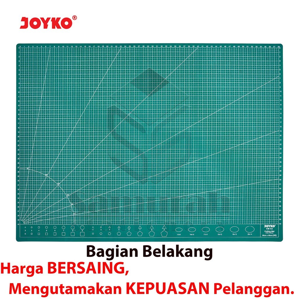 

JH8 Cutting Mat Joyko Ukuran A2 / Alas Cuting Potong Kertas / Tatakan Cutter Hijau CM-A2 Besar