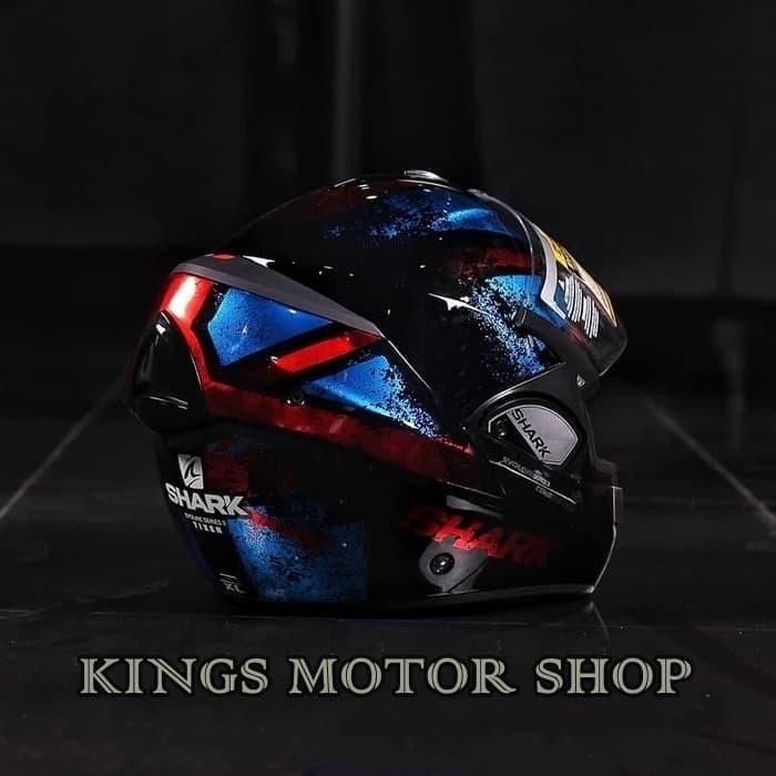 SHARK EVOLINE 3 TIXER RED BLUE ORIGINAL BERKUALITAS