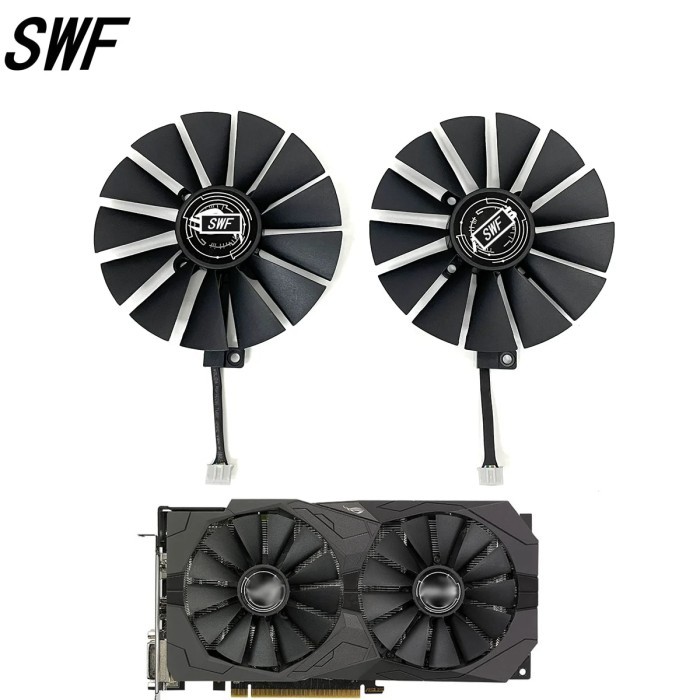 New 95mm PLD10010S12H GPU Cooling Fan For STRIX RX 470 580 570 GTX