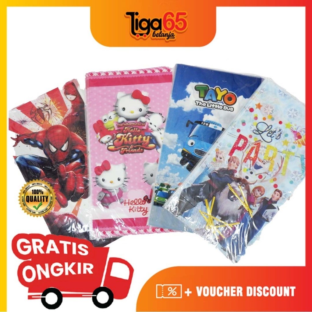 

Opp Plastik Ulang Tahun Bingkisan Souvenir / Plastik Opp 25X45 / Kerajaan Alat Tulis