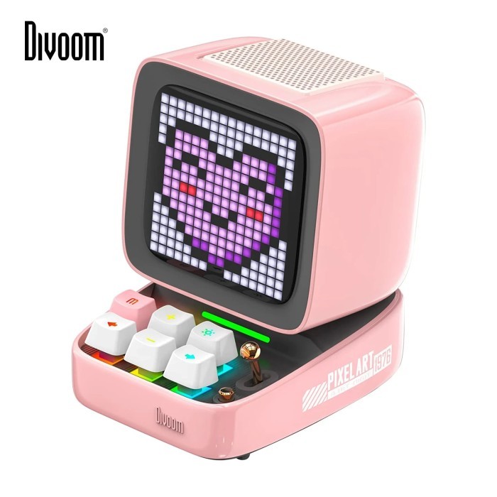 Divoom Ditoo-Pro Retro Pixel Art Bluetooth Portable Speaker Alarm