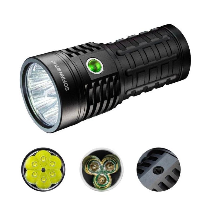 TERLARIS Senter Sofirn Q8 PRO Cree XHP50.2 LED 16000Lumens 629 Meters USB-C