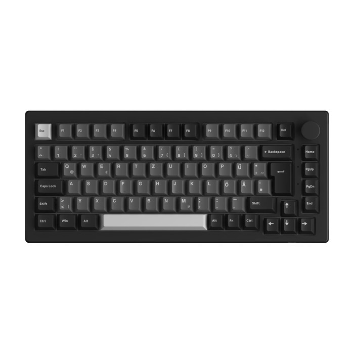 Akko 5075B Plus Black&Silver 75% ISO DE/UK Mechanical Gaming Keyboard