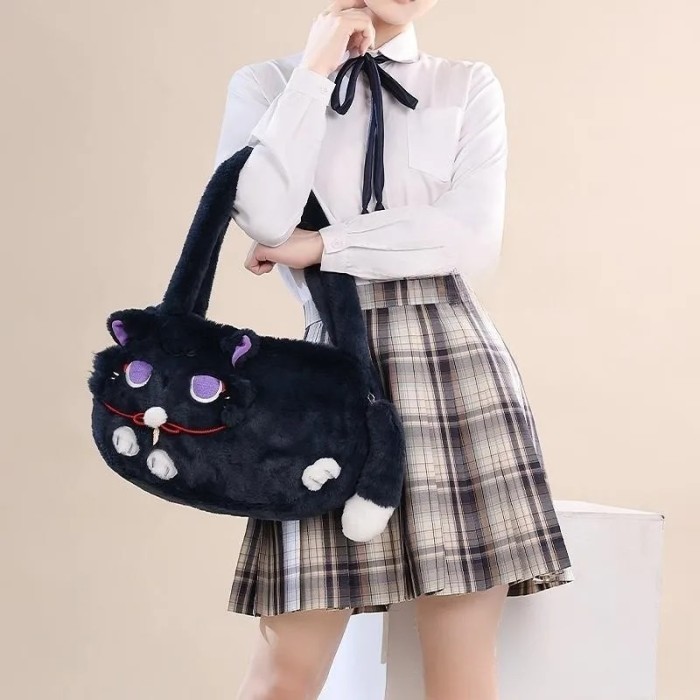 Scaramouche Cat Genshin Impact Wanderer Zhongli Xiao Itabag Doujin