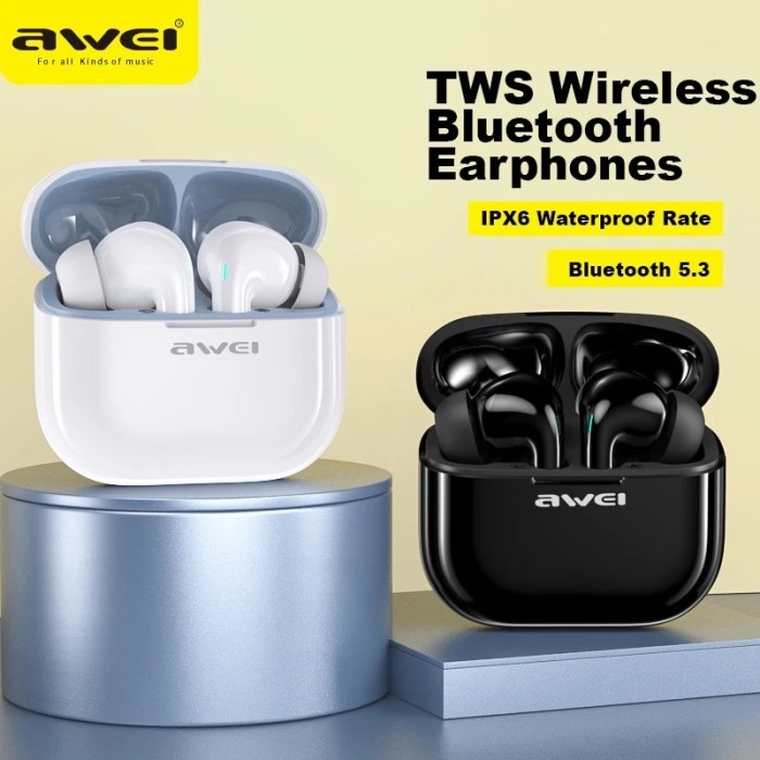 Awei T1pro Bluetooth Earphones TWS Wireless Headphones Sport Earbuds
