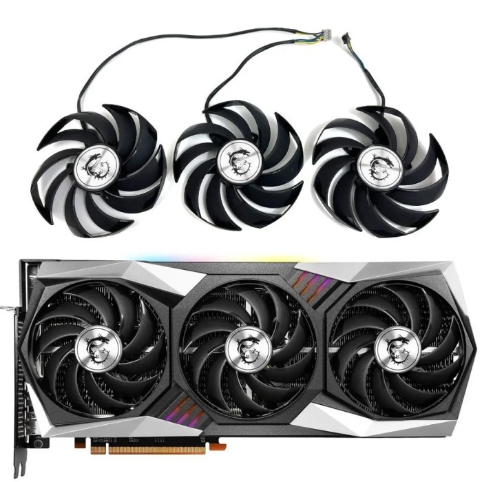 PLD09210B12HH RX 6800 XT Gaming X Trio GPU FAN，For MSI RX 6800、RX