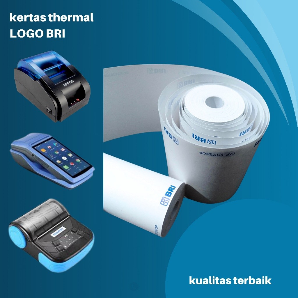 

100 ROLL KERTAS EDC LOGO 58X30/58X30