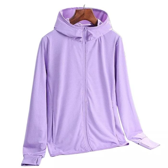 [Standar-SuperJumbo] Foratjin- AIRism Jaket UV Protection Mesh Yoga Fitness Dry fit Pria Wanita Stan