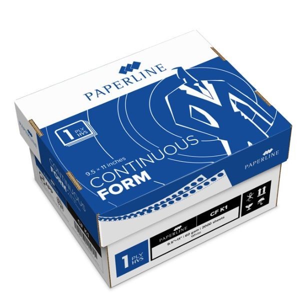

Continuous Form Ukuran 9,5 x 11 inch 1 ply merk Paper- bagidua