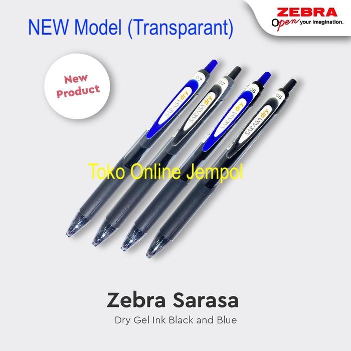 

Ready JT Pulpen 0.5 HItam Sarasa DRY JJZ32BK DRYJELL 0,5 gel ink ATK0828SR