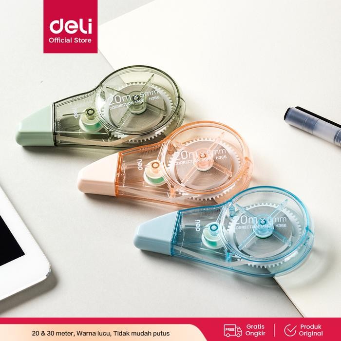 

Ready JT Deli Correction Tape Tip Ex Kertas Pita Koreksi 20 30 m Pastel EH36X