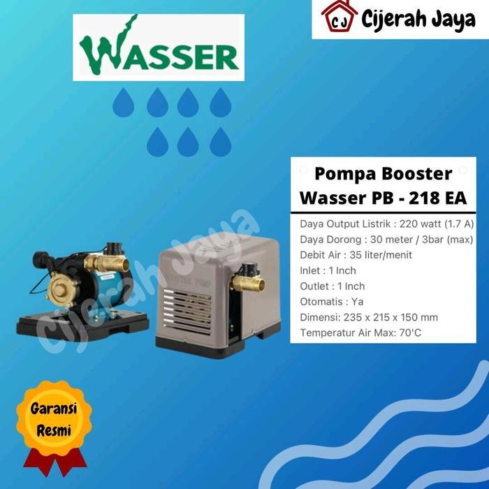 Pompa Dorong Booster Pump Wasser Pb 218 Ea Pb-218Ea Pb218Ea / Pompa Pendorong Toren Serumah Wasser