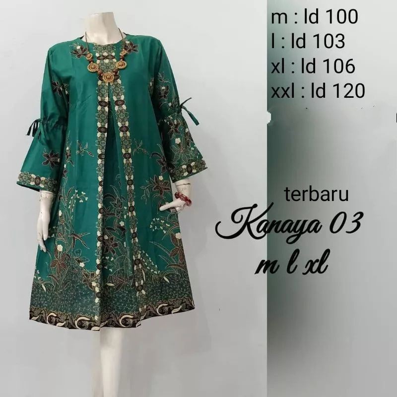 NEW TUNIK BATIK MODERN - ATASAN BATIK WANITA TERBARU JUMBO LD 120 KEKINIAN 2022 - BAJU BATIK CEWEK -