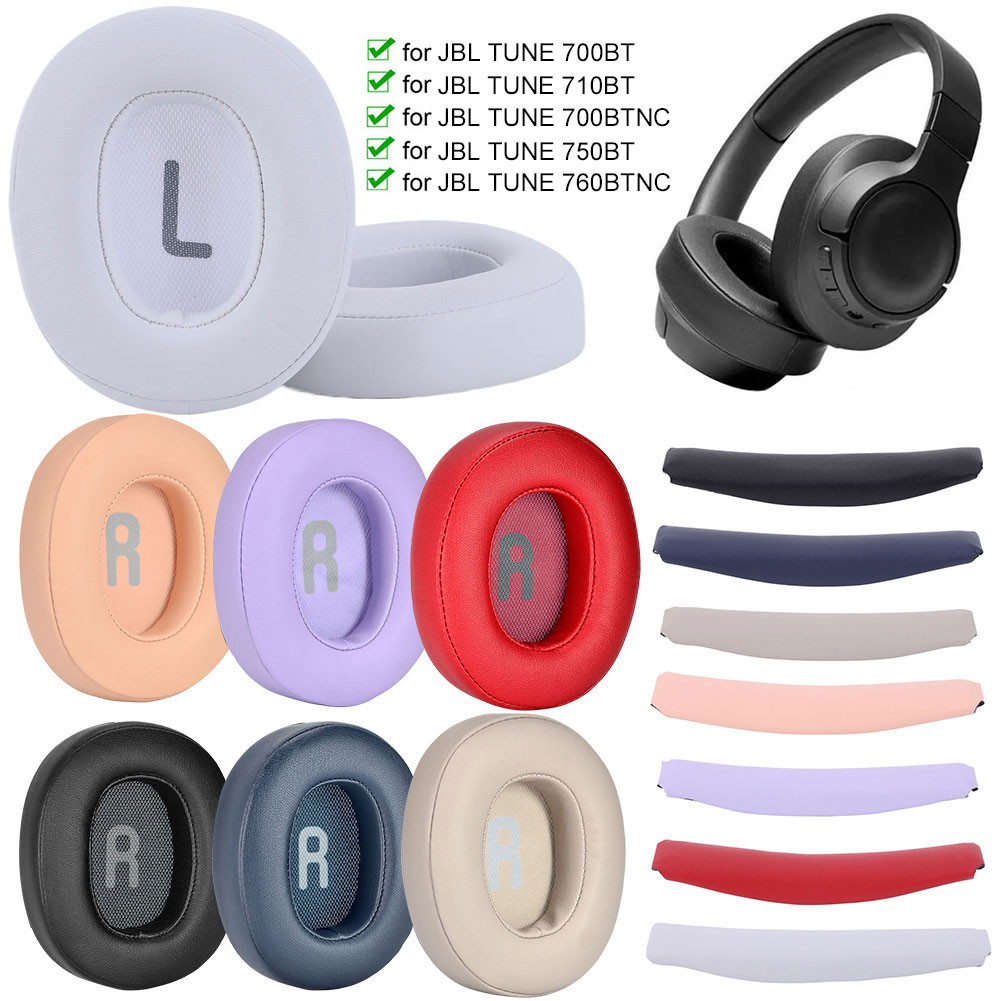 Replacement Earpads Headband Cushion Memory Foam Headphone Earpads for JBL Tune 700BT 710BT 700BTNC 