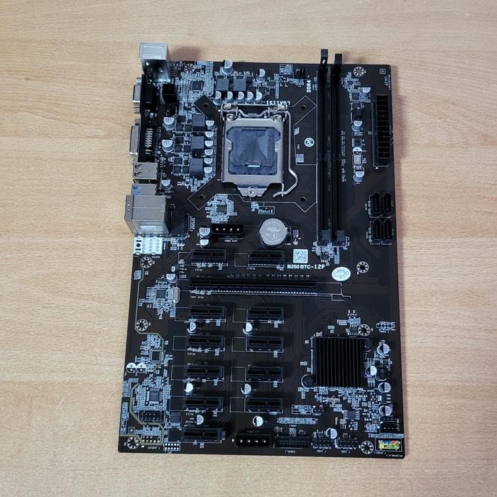 MOTHERBOARD MINING B250 BTC 12PCI TB250 BTC B250BTC 12PCI TERMURAH