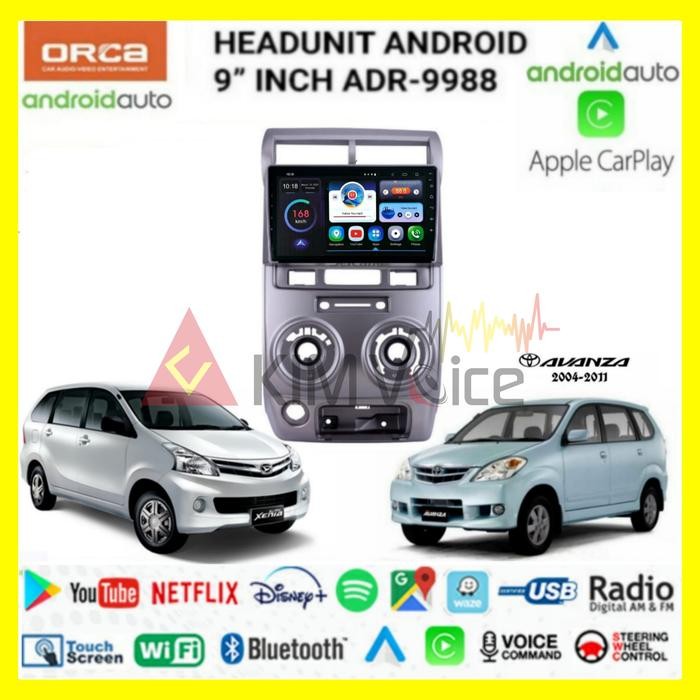 PREMIUM Head unit Android Orca OEM Avanza /Xenia lama 2004-2011 Soket pnp