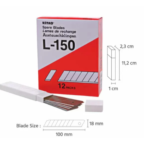

ISI CUTTER KENKO/REFILL CUTTER L 150 KENKO [1 PACK]