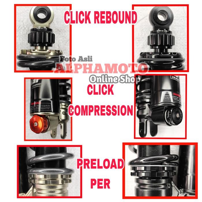 SHOCK RIDE IT GP MIO VARIO BEAT SCOOPY 125 150 FI NEW APEX EXTREME 160