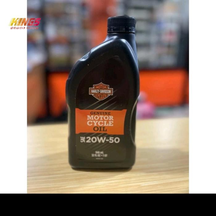 OLI HARLEY GENUINE SAE 20W-50 PER QUART 946ML ORIGINAL TERMURAH