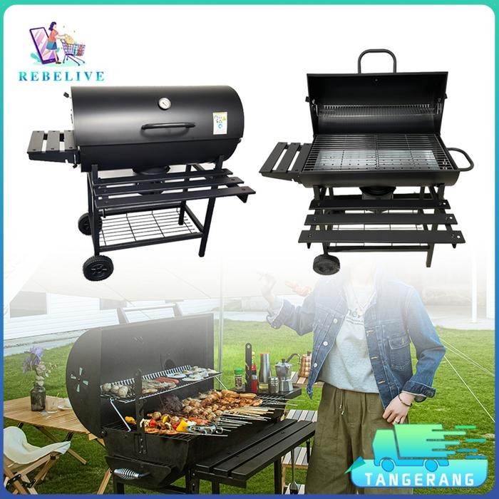 PREMIUM Alat Panggangan Besar Mesin BBQ Barbeque Grill Kompor Panggangan
