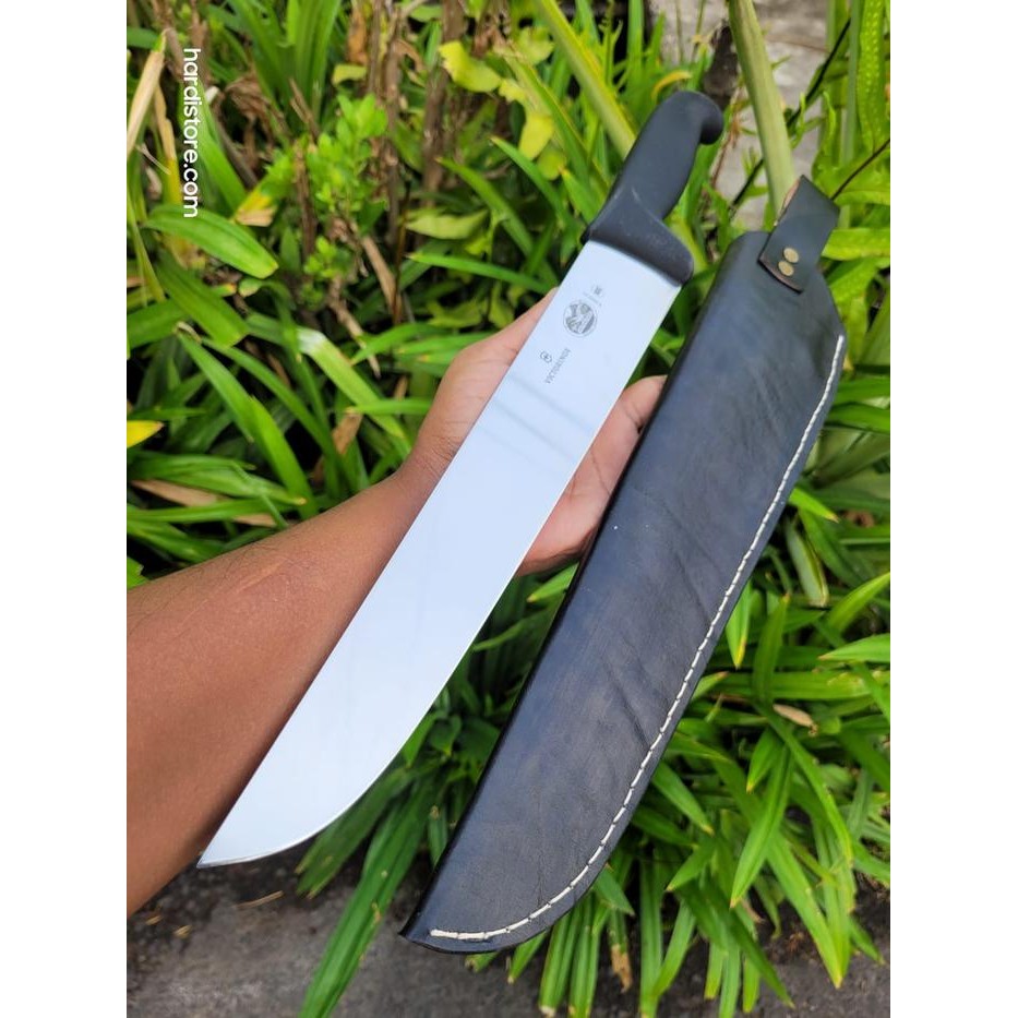 PREMIUM Pisau Sembelih 31 cm Victorinox 5.5203.31 Black Fibrox Original Swiss