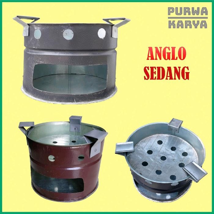 PREMIUM Anglo Tungku Arang Sedang / Kompor Arang Tradisional / Tungku Angkringan