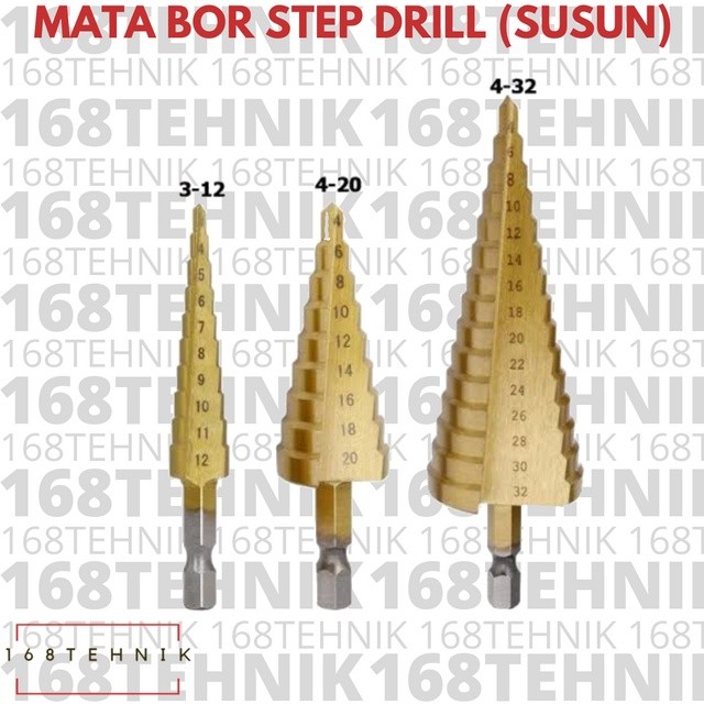 MATA BOR STEP DRILL 4-12 MM HSS / MATA BOR SUSUN HSS / MATA BOR PAGODA
