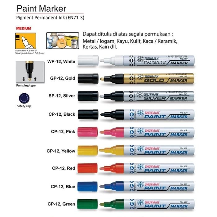 

Ready JT paint marker snowman
