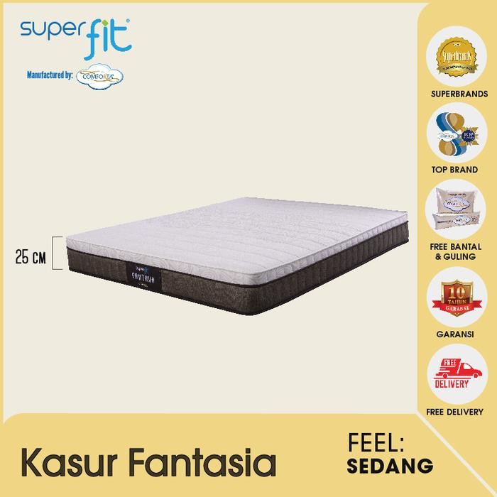 SUPERFIT By Comforta Springbed Fantasia Mattress Only 90 x 200