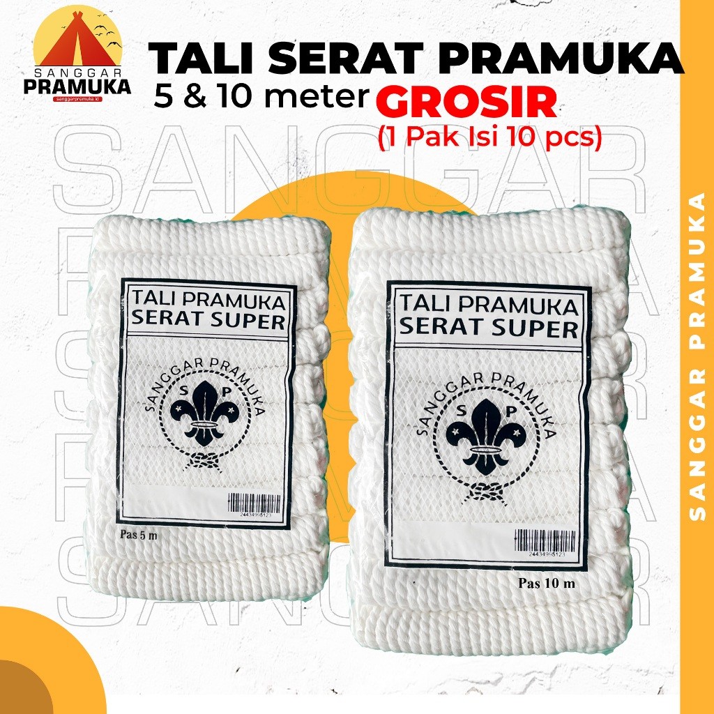 

Tali Pramuka Serat 5-10 Meter Per Pak (Isi 10)