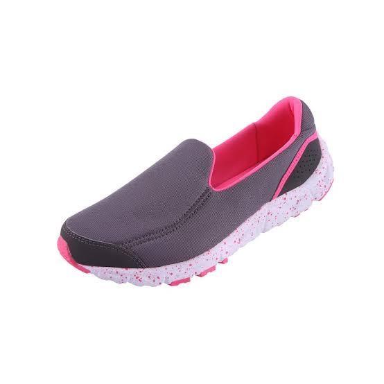 Sepatu League Slip On Wanita Luna Abu Lifestyle Original