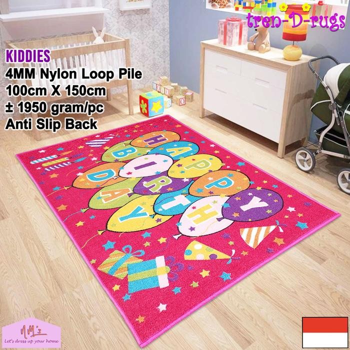 Tren-D-Rugs Karpet Puzzle Anak Karakter Bulu Anti Slip Murah Nms