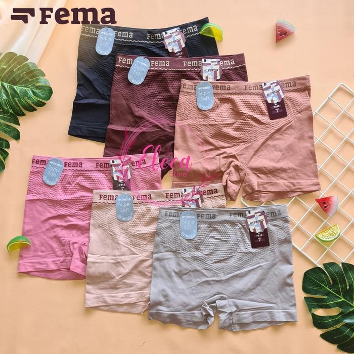 12pcs Celana Dalam Cd Wanita Boxer Semi Korset Fema Legging Pendek High Waist Untuk Cewek Dewasa