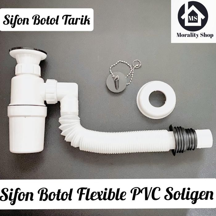 Sifon Botol Ik Soligen - Sifon Afur Stainer Flexible Wastafel Pvc