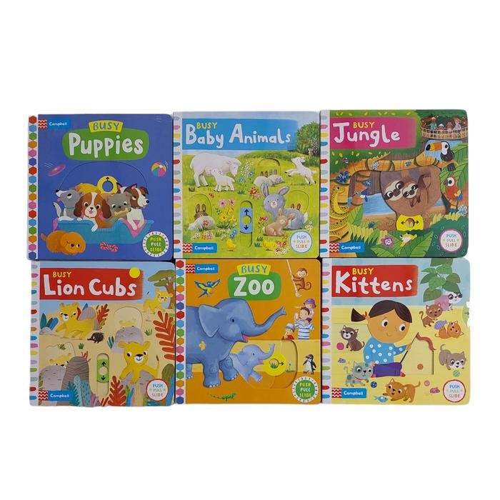 CAMPBELL PUSH PULL SLIDE BOARD BOOK (BUSY FARM/BUSY PETS/BUSY ZOO DLL)