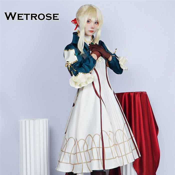 BKC WETROSE VIOLET EVERGARDEN VIOLET COSPLAY COSTUME KOSTUM DRESS SET Z5U