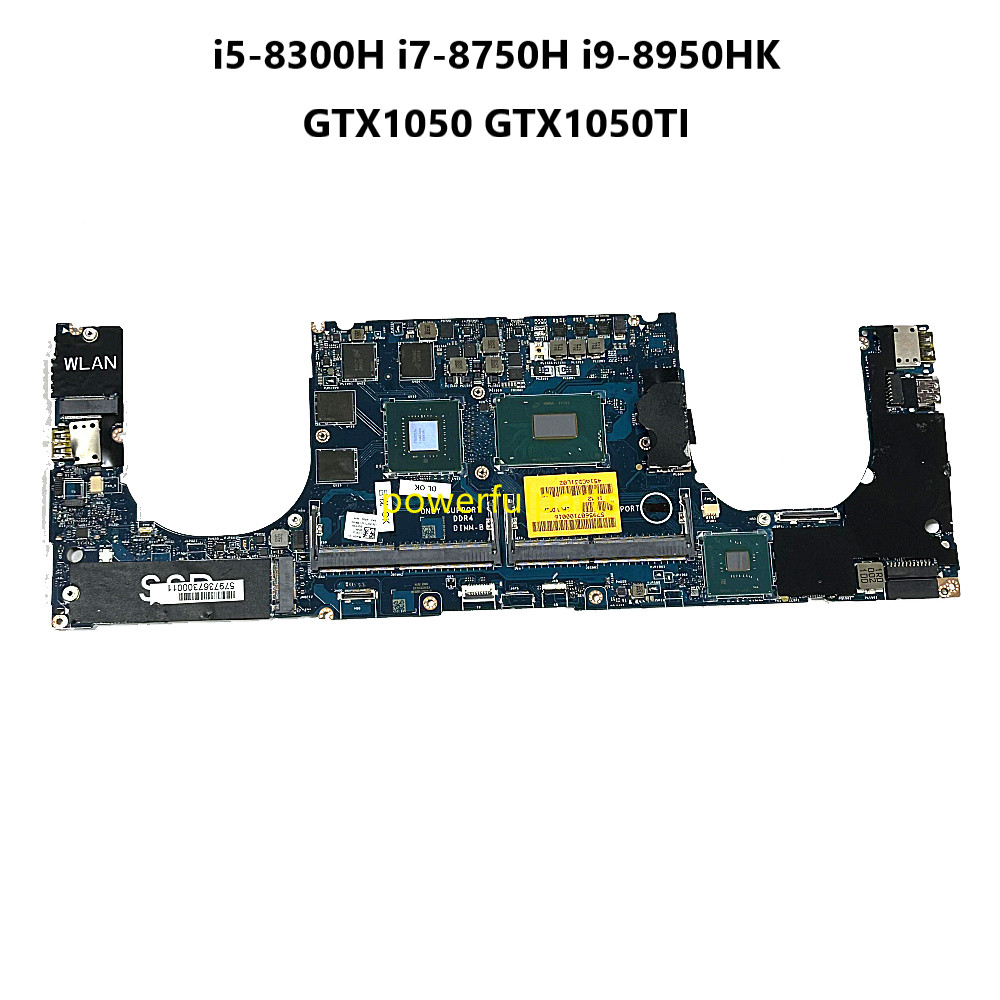 For Dell XPS 15 9570 Motherboard LA-G341P 0F3DC8 0VCY38 0WN7RX i5 i7 i9 Cpu GTX1050 1050TI GPU Worki