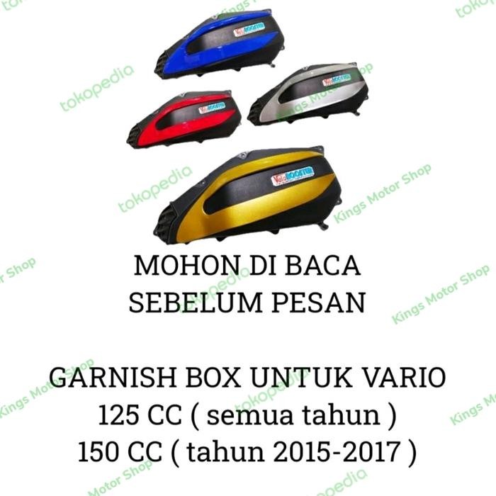 GARNISH FILTER HONDA VARIO 125 150 LIST AKSESORIS BOX FILTER PCX CBU TERMURAH